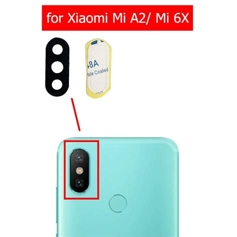 for Xiaomi Mi A2 Camera Glass Lens Back Rear Camera Glass Lens with ...