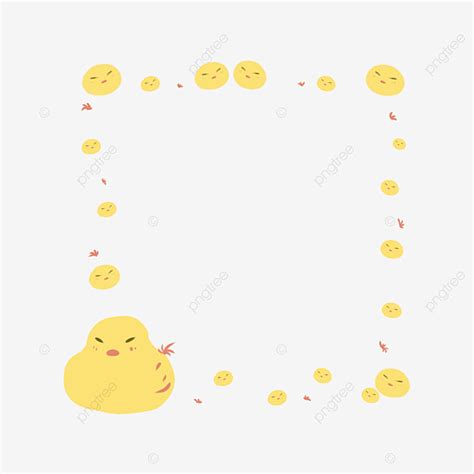 Small Yellow Duck Hd Transparent, Small Yellow Duck Border, Duckling ...