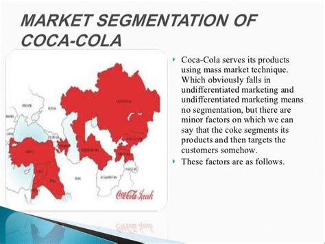 Target market and market segmentation of Coca-Cola