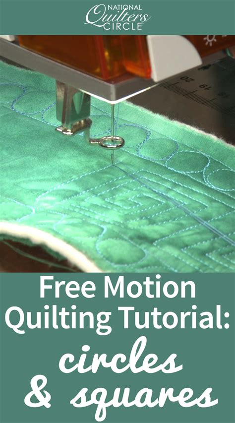 Free Motion Quilting: Using Circles and Squares | Free motion quilting, Free motion quilt ...