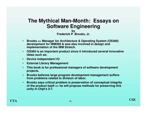 (PDF) The Mythical Man-Month: Essays on Software Engineering