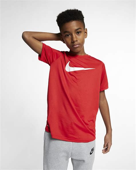 Nike Dri-FIT Big Kids' Swoosh Training T-Shirt. Nike.com | Boys summer ...