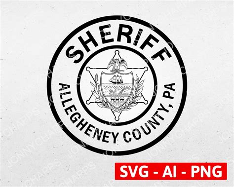 Allegheny County Pennsylvania Sheriff Department Logo PA Law - Etsy ...