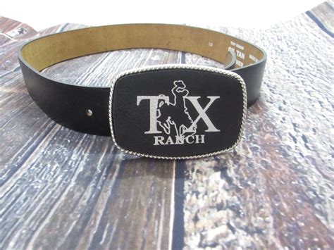 Custom Engraved Leather Belt Buckle, Water Resistant Belt Buckle | Lazer Designs