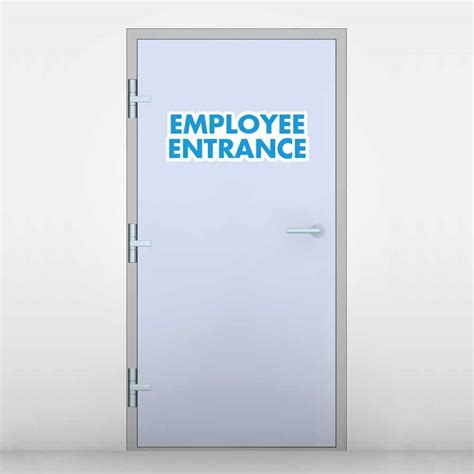 Employee Entrance Signs | Staff Only Door Sign