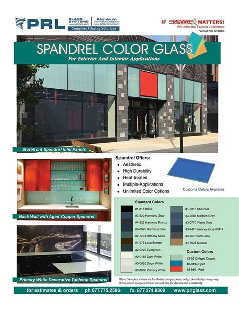 Spandrel Glass. Opaque Colors for Architectural & Decorative Projects