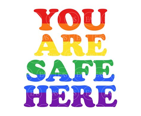 You Are Safe Here Svg Be You Svg Rainbow Flag Svg Lgbtq - Etsy Canada