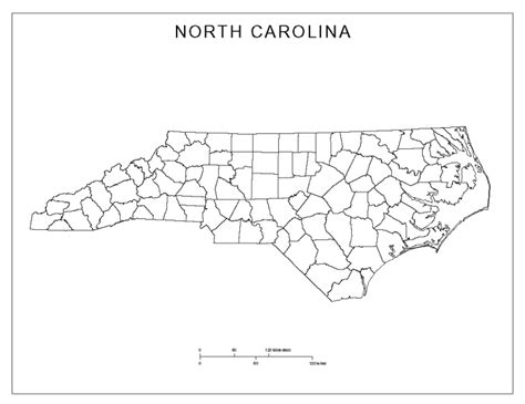 North Carolina Blank Map