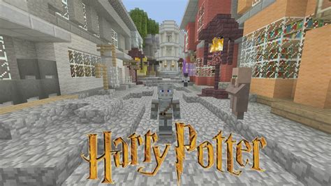 Minecraft - Harry Potter Adventure Map - Diagon Alley [1] - YouTube