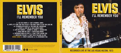 I'll Remember You - Elvis Presley CD Info FTD Label