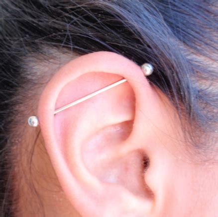 Industrial Piercing Healing Process Pictures - PictureMeta