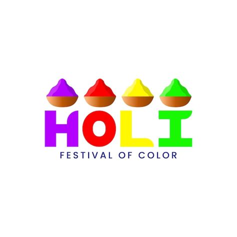 Premium Vector | A logo for holi festival of color