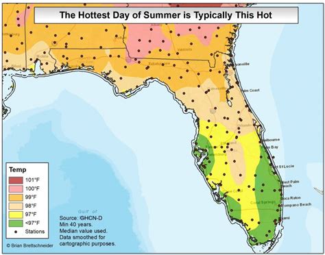 Florida Temp Map | Printable Maps