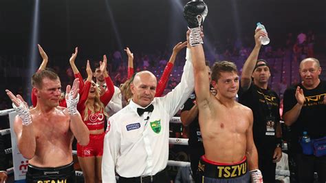 Nikita Tszyu makes incredible professional boxing debut with second round TKO over Aaron Stahl ...