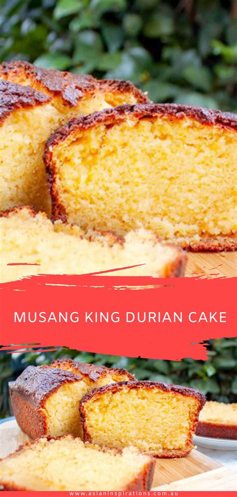 Musang King Durian Cake | Asian Inspirations | Recipe | Durian cake, Asian desserts, Durian