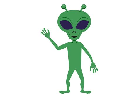 Cartoon green alien. Vector illustration of aliens isolated on a white background 6993375 Vector ...