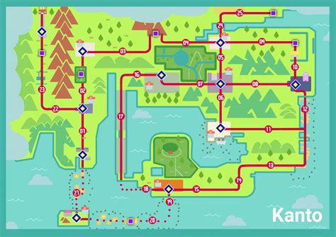 I remade the Kanto Region map using the Generation 8 style! Hope it ...