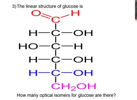 Solved 3) The linear structure of glucose is H Н O- H-C-OH | Chegg.com