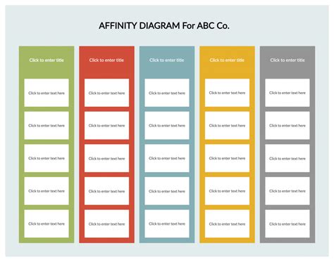 Affinity Diagram Template