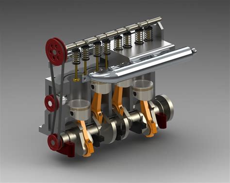 Four Stroke Diesel Engine Animation Download