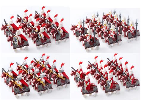 Medieval knights with horses sets of 10 pieces #legoknights #minifigs | Mini figures, Medieval ...