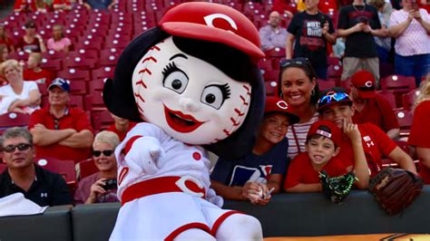 Cincinnati Reds' Rosie Red Ranked One of the Top 10 Most Popular Mascots in Baseball