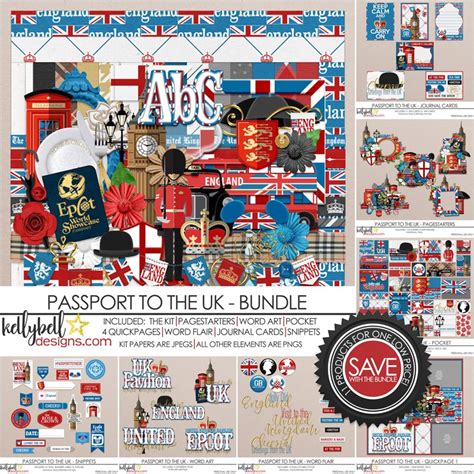 Passport to the UK Bundle - Kellybell Designs