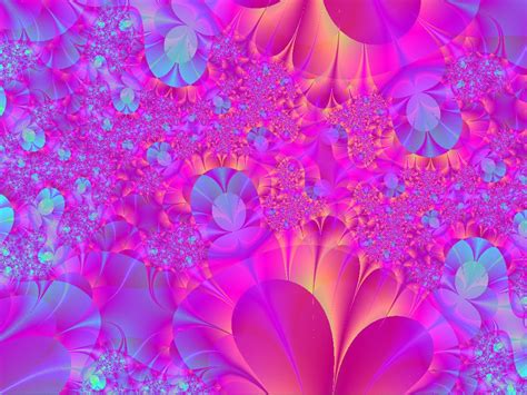 Wallpaper Pink and Blue Flowers - WallpaperSafari