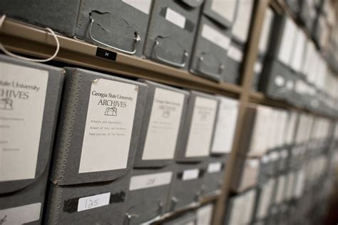 Library 2012 Rows of archival materials that are preserved in the ...