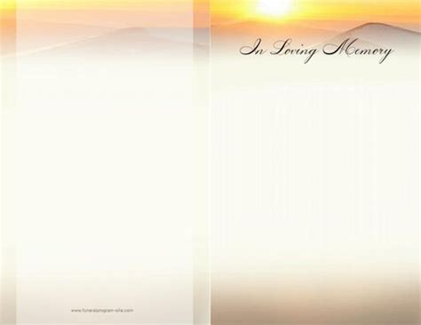 Editable PDF Funeral Program Template - Summit Design by The Funeral Program Site - Issuu