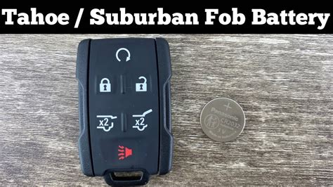 How To Change A Tahoe / Suburban Remote Key Fob Battery - Replace Chevy Replacement Batteries ...