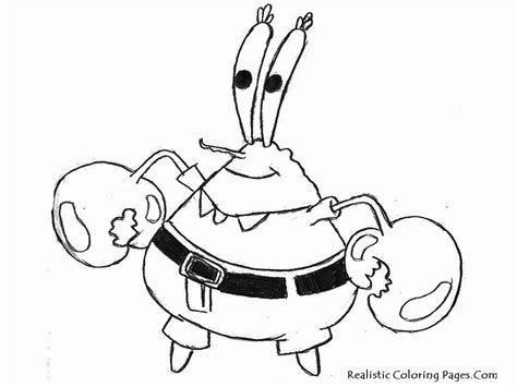 Spongebob Mr Krabs Coloring Page - Coloring Home