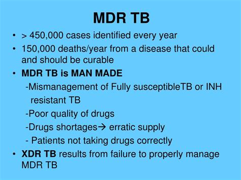 PPT - Management of Tuberculosis (TB) and Multidrug-Resistant TB (MDR TB) PowerPoint ...