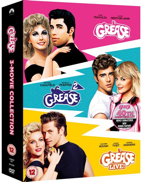 Grease/Grease 2/Grease Live! | DVD Box Set | Free shipping over £20 ...