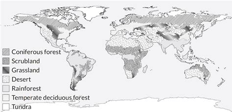 Biomes Map For Kids