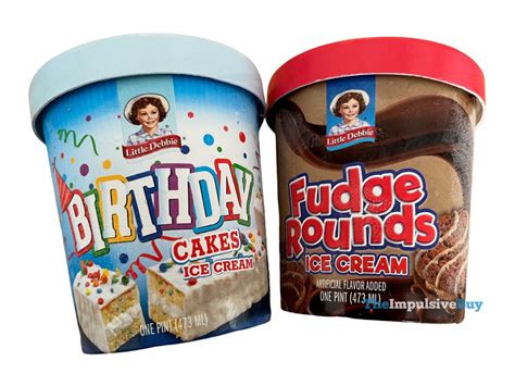 REVIEW: Little Debbie Fudge Rounds and Birthday Cakes Ice Cream - The Impulsive Buy