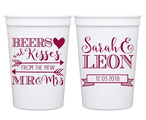 Wedding Cups Personalized Wedding Favors Personalized Cups | Etsy