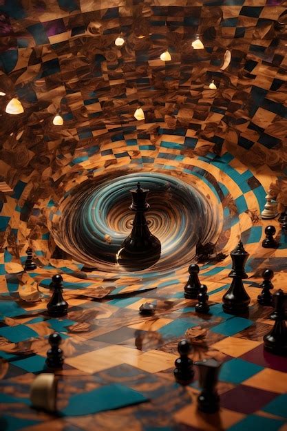 Premium AI Image | chess board art