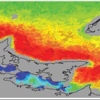 Habitat suitability map of Bluefin tuna in the southern Gulf of St ...