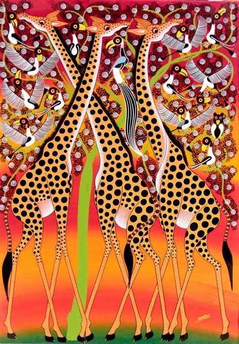 Not found - Nenalezeno | Art, African paintings, Giraffe art