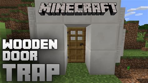 Minecraft - Wooden Door Trap - YouTube