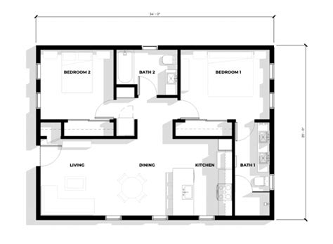 Attached Adu Floor Plans - floorplans.click