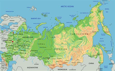 Physical Geography of Russia Diagram | Quizlet