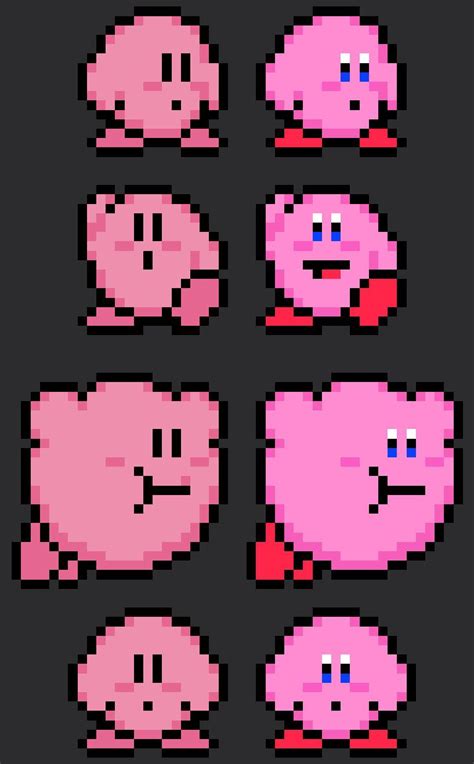 I remade some Kirby’s Adventure sprites since he is a good boy : r/Kirby