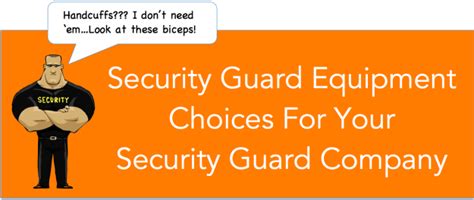 Security Guard Equipment Choices for Your Company