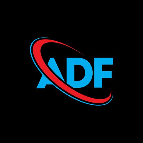 logotipo de la adf. carta adf. diseño de logotipo de letra adf ...