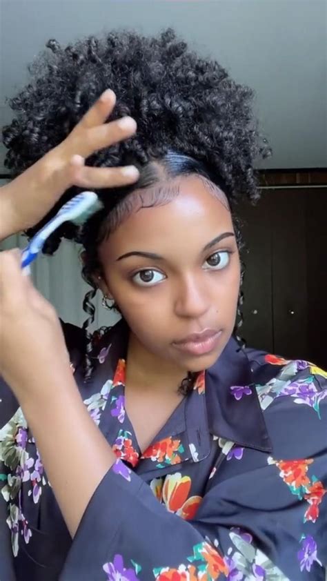 Natural hair tutorial in 2022 natural curls hairstyles natural hair styles for black women cute ...