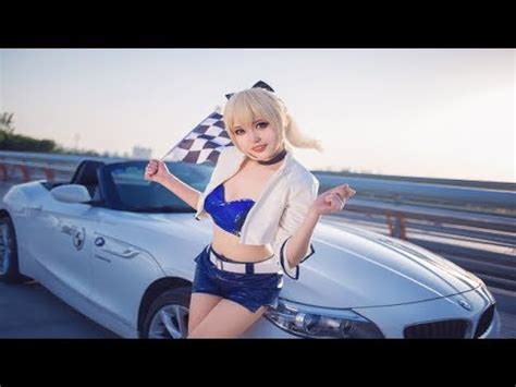 Beauty Girl And Car - Cosplay Show Amazing - YouTube