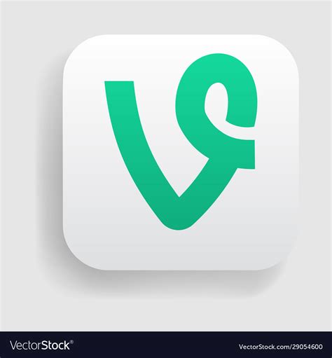 Vine logo icon Royalty Free Vector Image - VectorStock