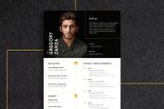 2 Actor Indesign Resume Templates, a Resume Template by Halfcircle